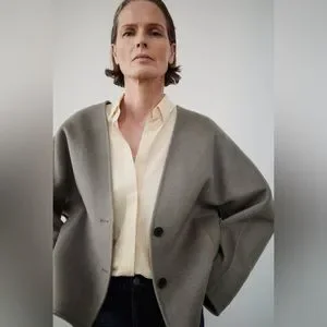 Zara | Jackets & Coats | Zara Double Faced Wool Kimono